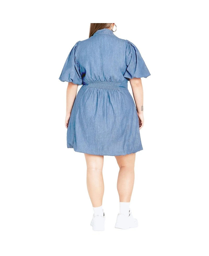 City Chic Plus Denim Ella Dress
