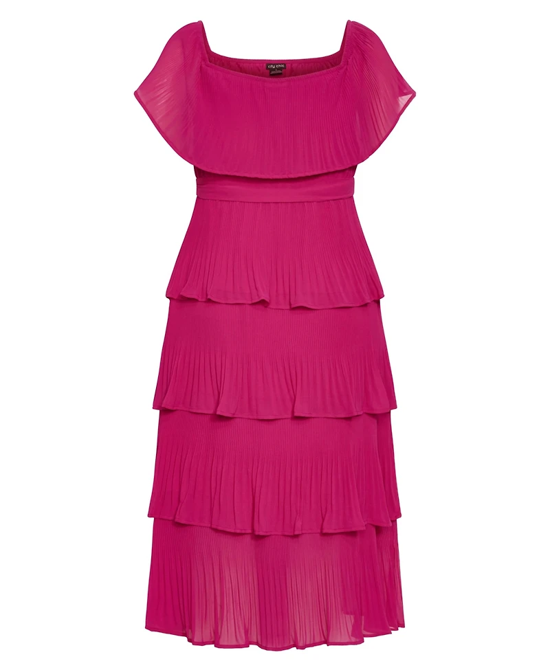 City Chic Plus Night Garden Dress