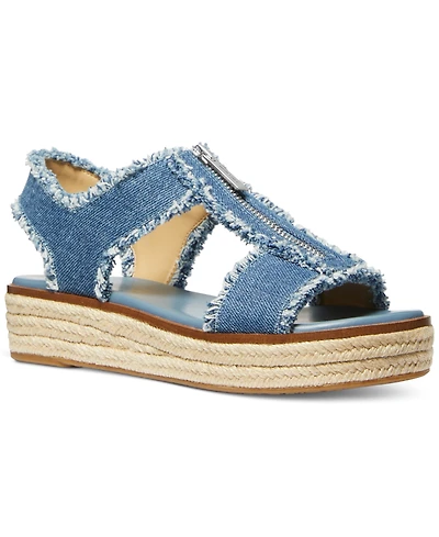 Michael Michael Kors Women's Berkley Zip Espadrille Platform Sandals