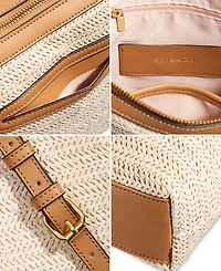 Style & Co Straw North South Crossbody Bag, Exclusively at Macy's