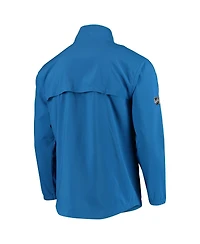Men's Fanatics Blue Winnipeg Jets Alternate Logo Rinkside Mock Full-Zip Jacket