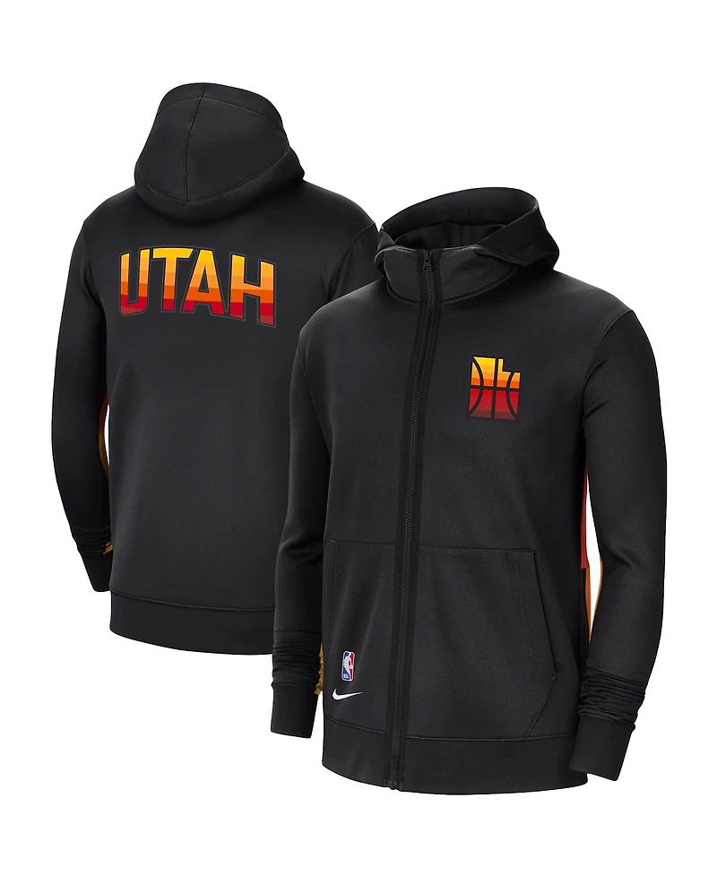Men's Nike Black Utah Jazz 2020/21 City Edition Showtime Performance Full-Zip Hoodie