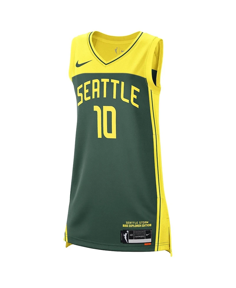Women's Nike Sue Bird Green Seattle Storm 2021 Explorer Edition Victory Player Jersey
