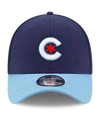 Men's New Era Navy, Light Blue Chicago Cubs 2021 City Connect 39THIRTY Flex Hat