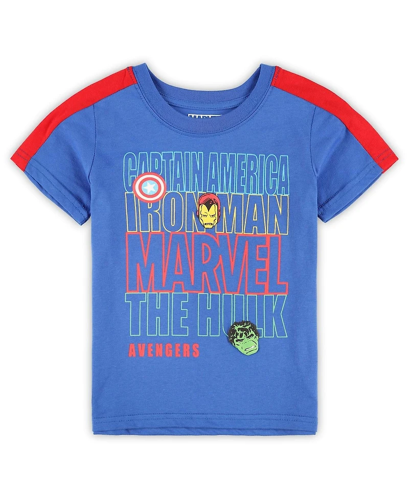Little Boys and Girls Blue, Red, Green The Avengers Graphic 3-Pack T-shirt Set