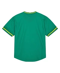 Men's Mitchell & Ness Green Seattle SuperSonics Jumbotron 3.0 Mesh V-Neck T-shirt