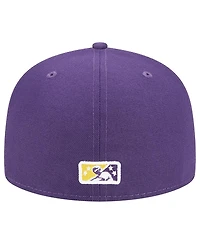Men's New Era Purple Charlotte Knights Theme Nights Uptown 59FIFTY Fitted Hat