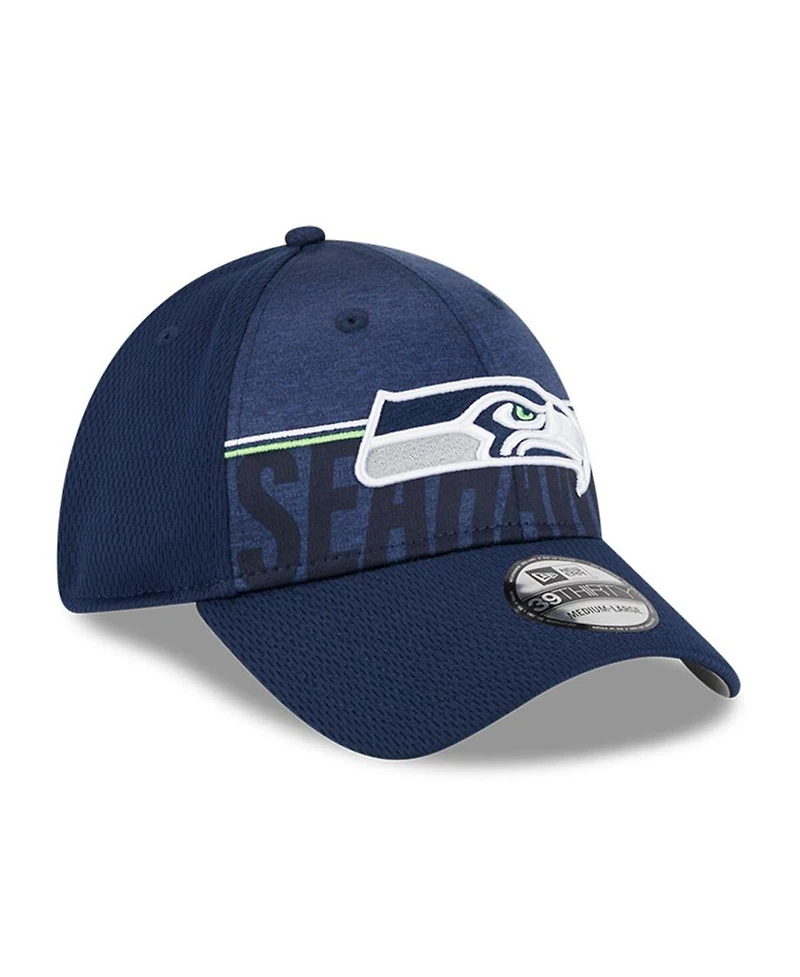Men's New Era Navy Seattle Seahawks 2023 Nfl Training Camp 39THIRTY Flex Fit Hat