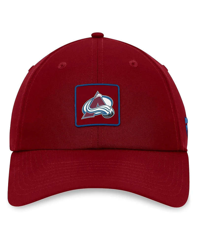 Men's Fanatics Burgundy Colorado Avalanche Authentic Pro Rink Adjustable Hat