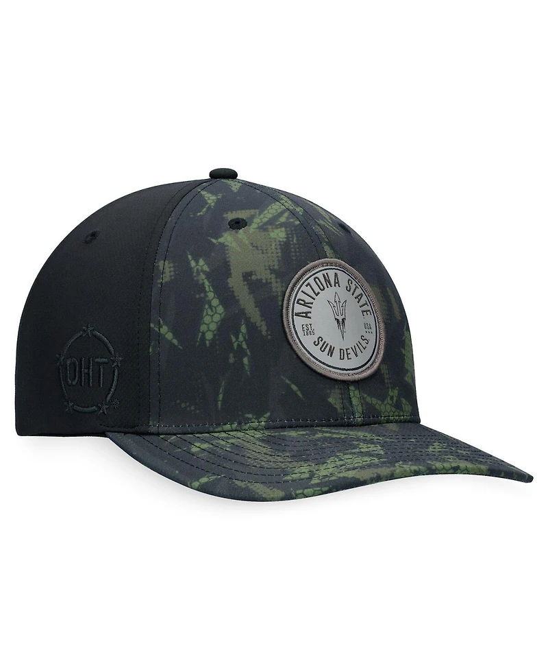 Men's Top of the World Black Arizona State Sun Devils Oht Military-Inspired Appreciation Camo Render Flex Hat