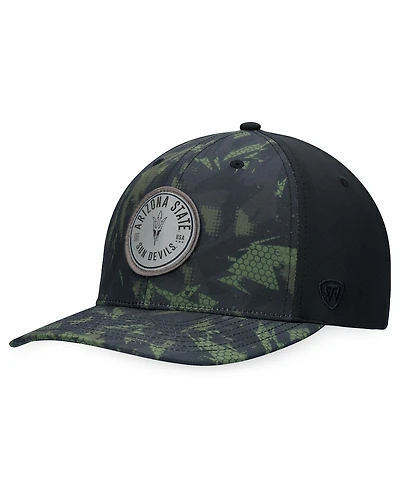 Men's Top of the World Black Arizona State Sun Devils Oht Military-Inspired Appreciation Camo Render Flex Hat