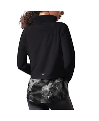Women's Msx by Michael Strahan Black San Francisco 49ers Grace Raglan Full-Zip Running Jacket