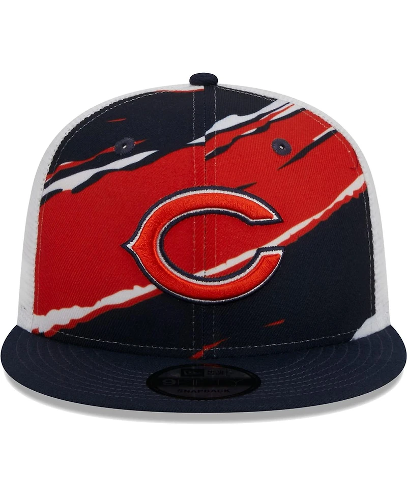 Men's New Era Navy Chicago Bears Tear Trucker 9FIFTY Snapback Hat