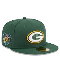 Men's New Era Green Bay Packers Main Patch 59FIFTY Fitted Hat