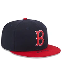 Men's New Era Navy, Red Boston Sox On Deck 59FIFTY Fitted Hat