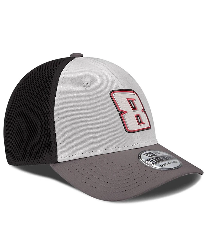 Men's New Era Gray, Black Kyle Busch 39THIRTY Neo Flex Fit Hat