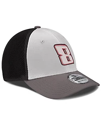 Men's New Era Gray, Black Kyle Busch 39THIRTY Neo Flex Fit Hat