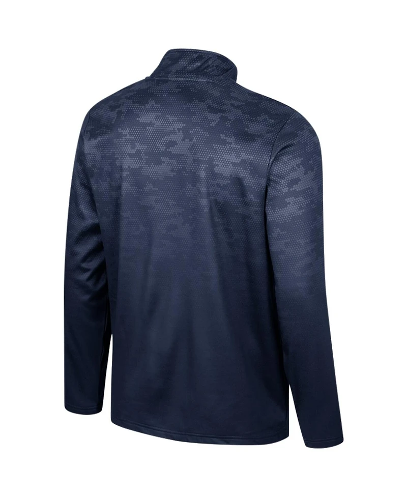 Men's Colosseum Navy Penn State Nittany Lions The Machine Half-Zip Jacket