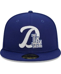 Men's New Era Royal Los Angeles Dodgers Duo Logo 59FIFTY Fitted Hat