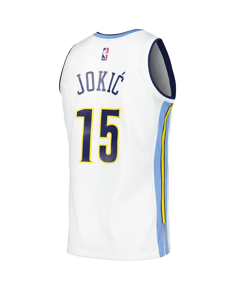 Men's Mitchell & Ness Nikola Jokic White Denver Nuggets 2016/17 Throwback Swingman Jersey