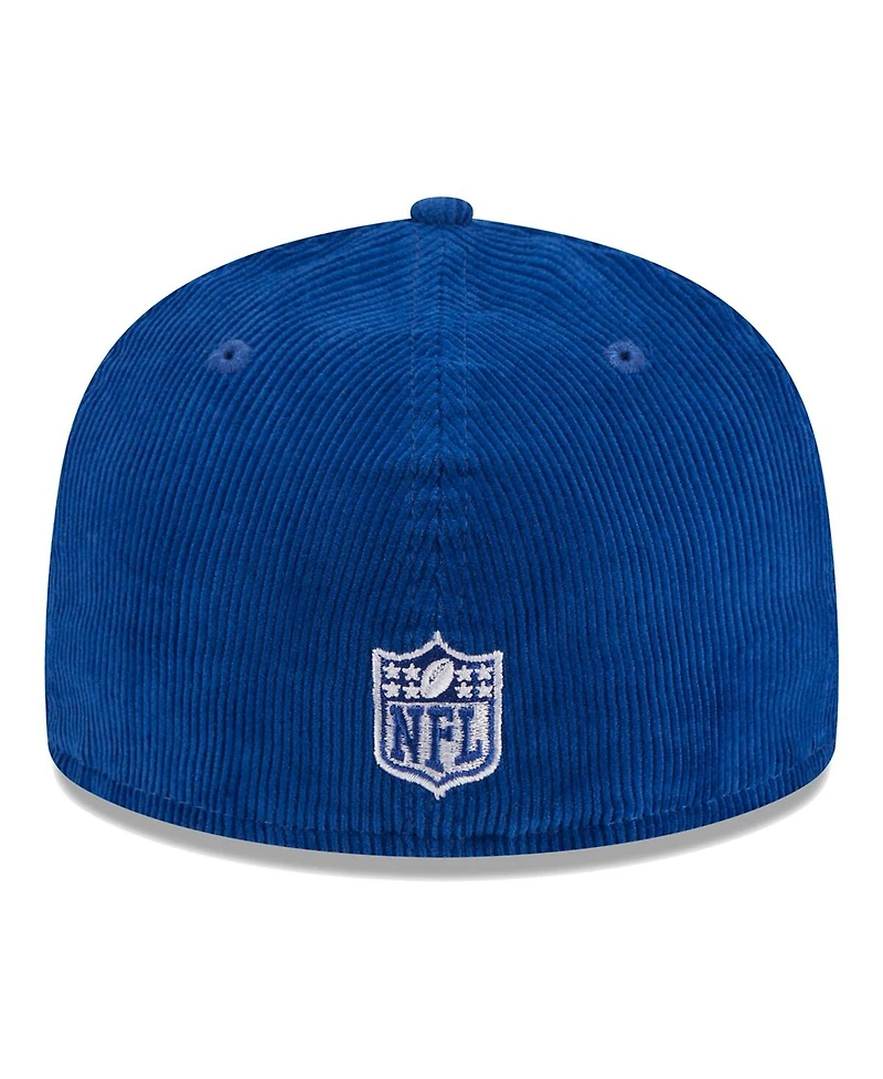 Men's New Era Royal Buffalo Bills Throwback Cord 59FIFTY Fitted Hat