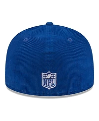 Men's New Era Royal Buffalo Bills Throwback Cord 59FIFTY Fitted Hat