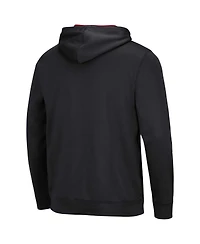 Men's Colosseum Black Indiana Hoosiers Resistance Pullover Hoodie