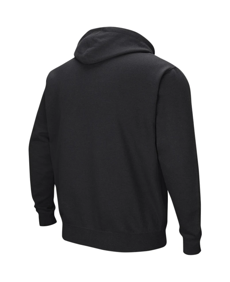 Men's Colosseum Black Iowa Hawkeyes Double Arch Pullover Hoodie