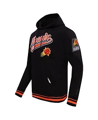 Men's Pro Standard Black Phoenix Suns Script Tail Pullover Hoodie
