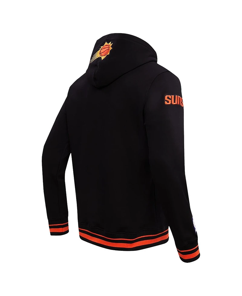 Men's Pro Standard Black Phoenix Suns Script Tail Pullover Hoodie