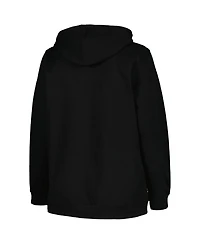 Women's Profile Black Boston Bruins Plus Arch Over Logo Pullover Hoodie