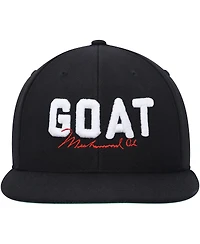 Men's and Women's Contenders Clothing Black Muhammad Ali Goat Snapback Hat