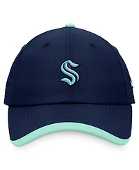 Men's Fanatics Deep Sea Blue Seattle Kraken Authentic Pro Rink Pinnacle Adjustable Hat