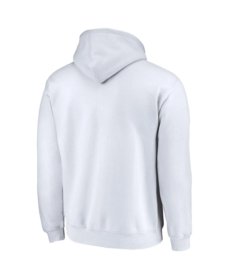 Men's White Nasa Drawings Pullover Hoodie