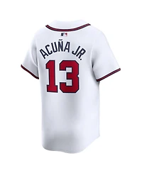 Men's Nike Ronald Acuna Jr. White Atlanta Braves Home Limited Player Jersey