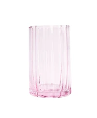 Jeanne Fitz Scalloped Rim Fluted Tall Tumbler Glass, Set of 4