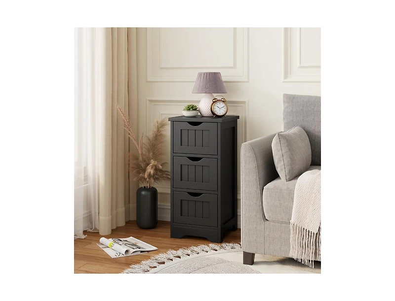Slickblue Bathroom Floor Freestanding Storage Organizer with 3 Drawers