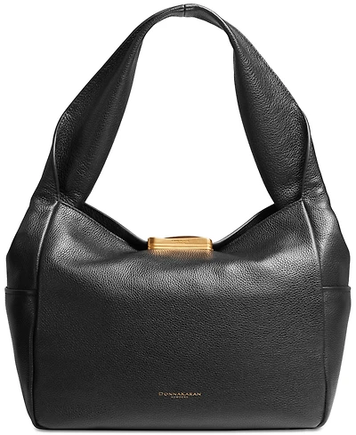Donna Karan New York Amagansett Soft-Rolled Leather Shoulder with Sculpted Magnet Closure