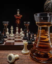 The Wine Savant Chess Decanter, Set of 5