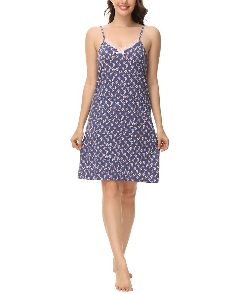 Ink+Ivy Women's Printed V-Neck Nightgown