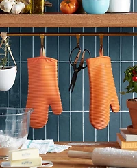 KitchenAid Ribbed Soft Silicone Oven Mitt 2-Pack Set, 7.5" x 13"