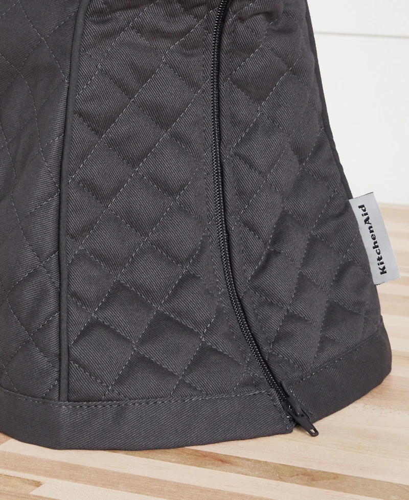 KitchenAid Fitted Tilt-Head Solid Stand Mixer Cover with Storage Pocket, Quilted, 14.37" x 18" 10"