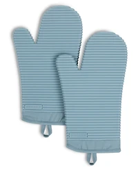 KitchenAid Ribbed Soft Silicone Oven Mitt 2-Pack Set, 7.5" x 13"