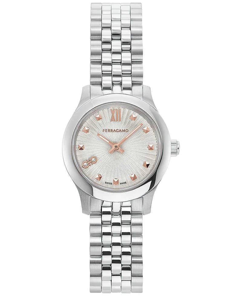 Salvatore Ferragamo Women's Swiss Stainless Steel Bracelet Watch 25mm