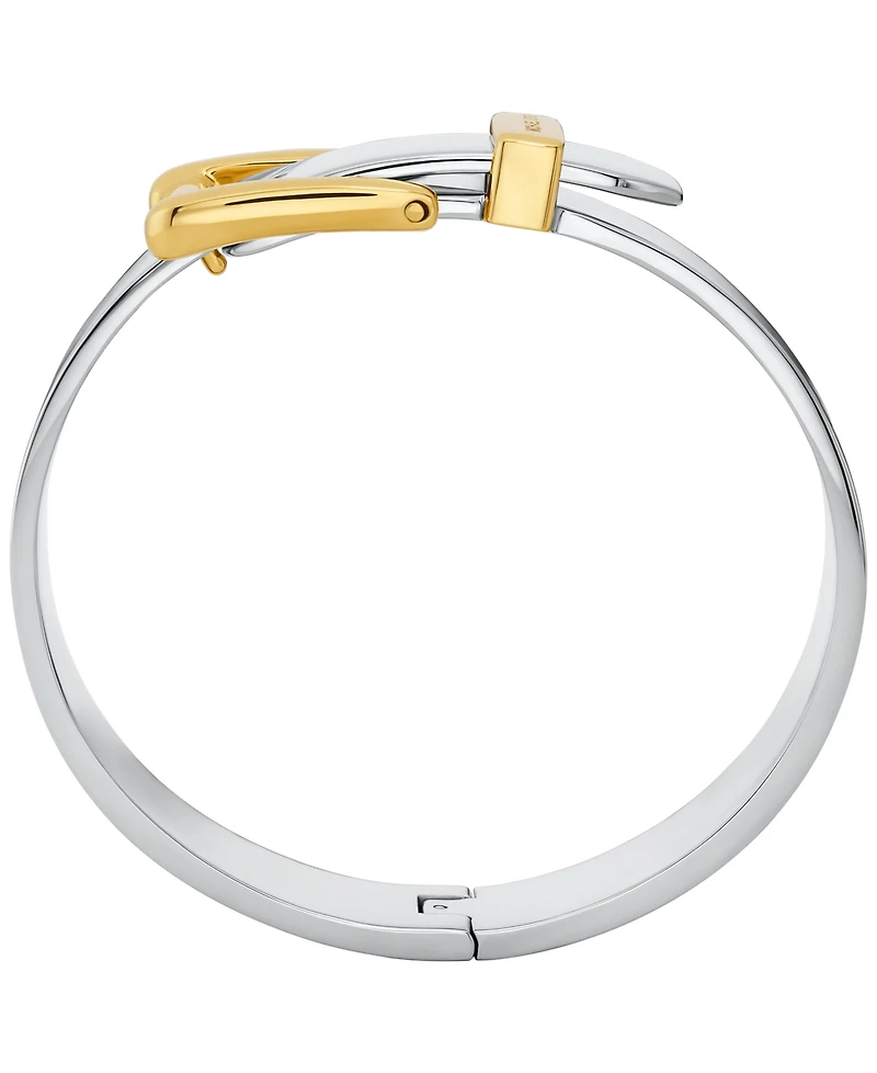 Michael Kors Gold-Tone or Two-Tone Silver-Tone Colby Buckle Bangle Bracelet