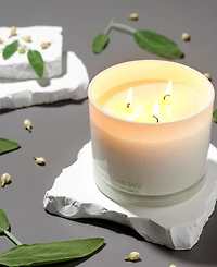 Lovery White Tea & Sage 3-Wick Soy Candle, 13 oz.