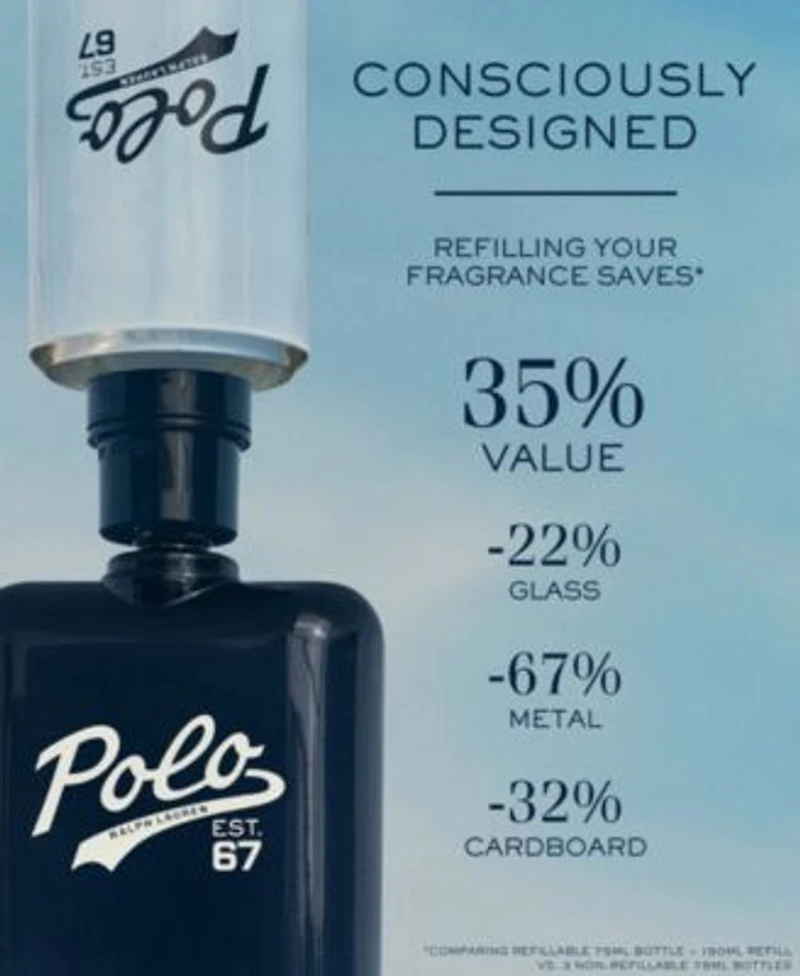 Ralph Lauren Mens Polo 67 Eau De Toilette Fragrance Collection