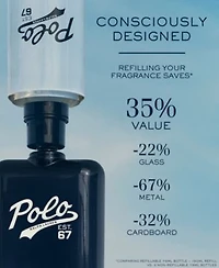 Ralph Lauren Mens Polo 67 Eau De Toilette Fragrance Collection