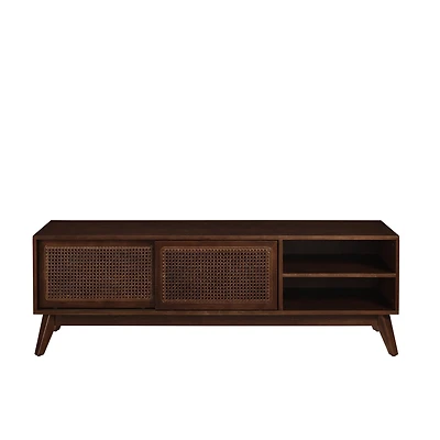 Streamdale Mid Century Modern Rattan Tv Stand for 65" Tv
