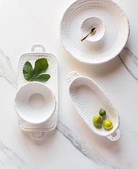 Vietri Pietra Serena Large Chip and Dip
